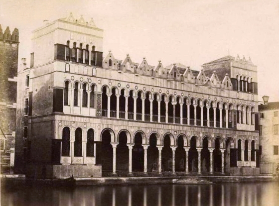 Bechet and Agostino Sagredo's project for the restoration of the Fondaco, 1860