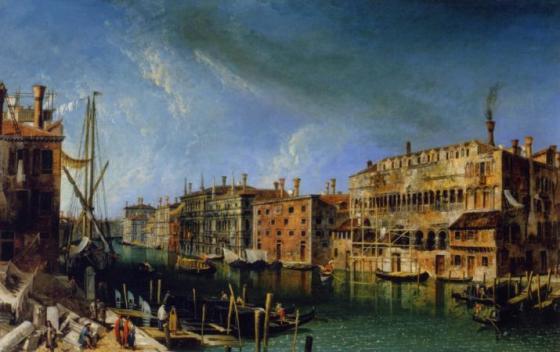 Francesco Albotto (1721-1757), The Canal Grande with the Fondaco dei Turchi (sold Sotheby's 2005, presents whereabouts unknown)
