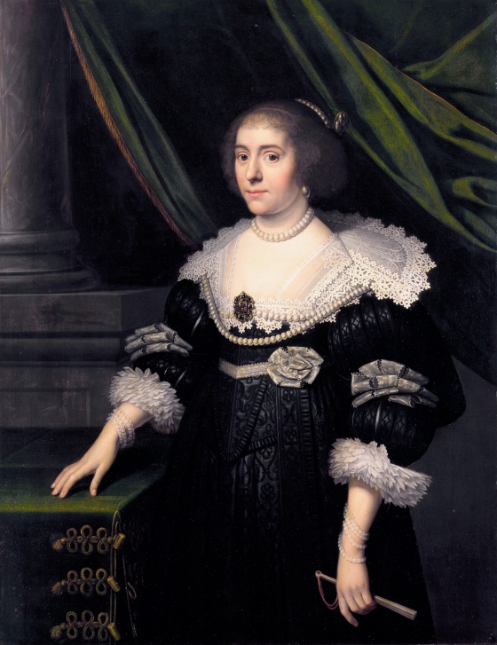 Amalia van Solms, wife of Stadtholder Frederick Hendrick and mother of the future William I of England, ca. 1634, Haags Historisch Museum
