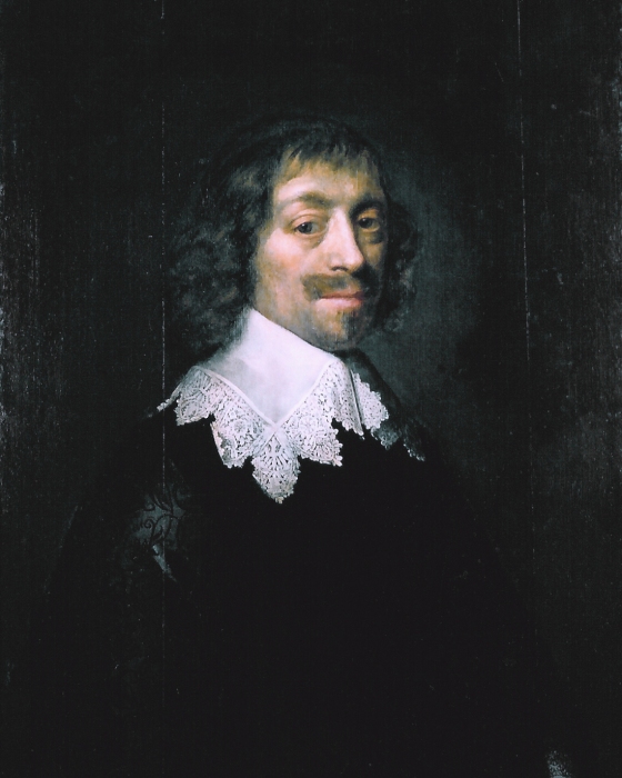 Michiel van Mierevelt, Constantijn Huygens, 1641, Hofwijck, Voorburg. Huygens wrote that the portrait was painted with the painter's "dying hand"
