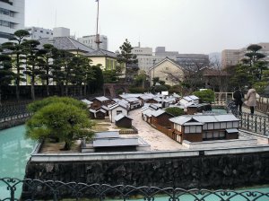 Model of the Dutch Dejima trading post at the Dejima Museum, Nagasaki