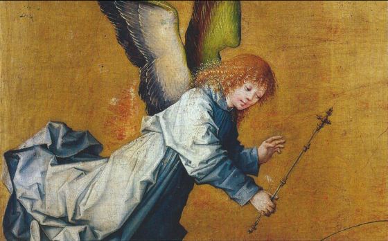 Angel, detail from the Resurrection, Städelisches Kunstinstitut, Frankfurt am Main