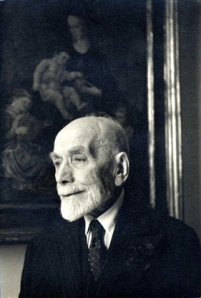 Bernard Berenson in his nineties by Cecil Beaton, at the time of the second Lotto monograph, 1955