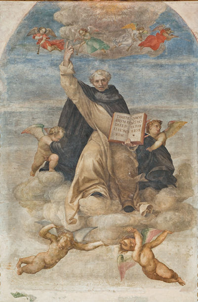 Saint Vincent Ferrer, c. 1511, 265x1166 cm (cropped) San Domenico, Recanati