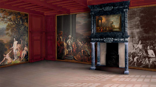 A digital reconstruction of the back room