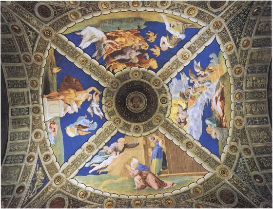 Lorenzo Lotto (?), central vault of the Stanza di Eliodoro