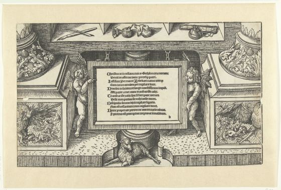 Frame from a "Biblia Pauperum",  (1518-22), 21×36.2cm, Rijksmuseum