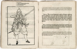A page from the "Wapenhandelinghe" by Jacob de Gheyn (II), published 1607