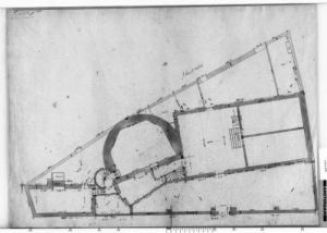 I. Borsman, ground floor plan of the Kloveniers new building, 1713, City Archives, Amsterdam